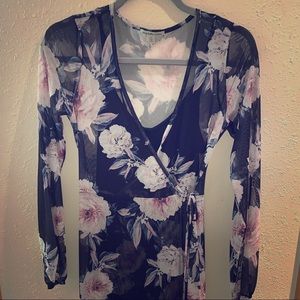 long sleeve floral maxi dress